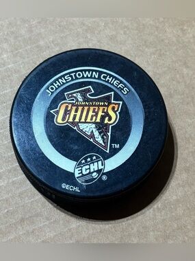 Johnstown Chiefs ECHL Official Hockey Game Puck Sponsored by 1st Summit Bank